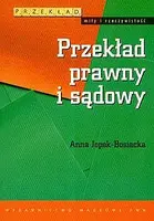 Okładka: Przekład prawny i sądowy