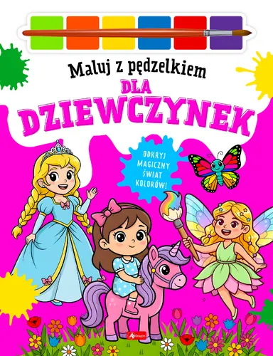 Okładka: Maluj pędzelkiem dla dziewczynek