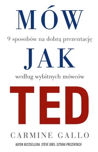Okładka: Mów jak TED. 9 sposobów na dobrą prezentację według wybitnych mówców.