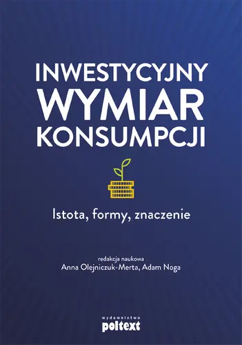Okładka: Inwestycyjny wymiar konsumpcji