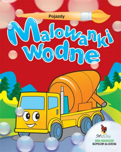 Okładka: Pojazdy. Malowanki wodne