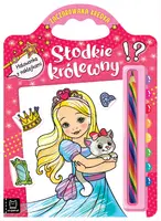 Okładka: Słodkie królewny. Malowanka z naklejkami. Zaczarowana kredka