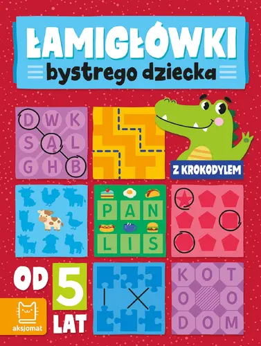Okładka: Łamigłówki bystrego dziecka z krokodylem od 5 lat
