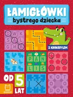 Okładka: Łamigłówki bystrego dziecka z krokodylem od 5 lat