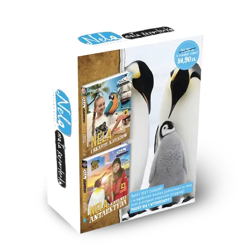 Okładka: Pakiet: Nela i kierunek Antarktyda / Nela i skarby Karaibów