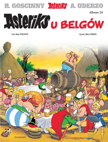 Okładka: Asteriks. Asteriks u Belgów. Tom 24