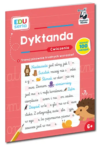 Okładka: EDUseria. Dyktanda. Ćwiczenia. Kapitan Nauka
