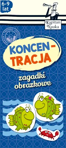 Okładka: Zagadki obrazkowe Koncentracja 6-9 lat