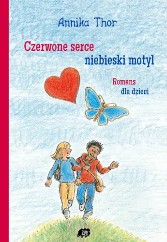 Okładka: Czerwone serce, niebieski motyl