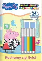 Okładka: Peppa Pig. Numerkowe Kolorowanki. Kochamy cię, Evie!