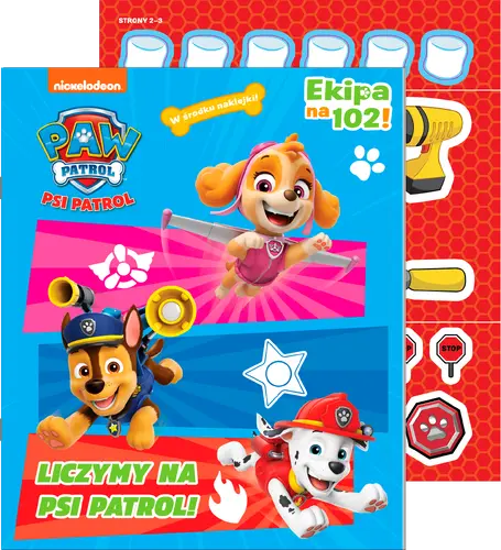 Okładka: Psi Patrol. Ekipa na 102! Liczymy na Psi Patrol!