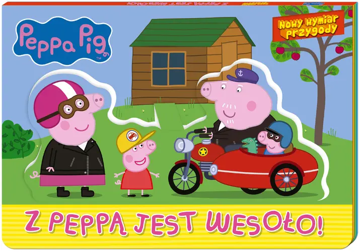 Okładka: Peppa Pig. Nowy Wymiar Przygody. Z Peppą jest wesoło!