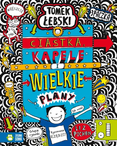 Okładka: Fantastyczny świat Tomka Łebskiego. Ciastka, kapele i wielkie plany. Tom 14