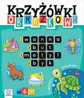 Okładka: Krzyżówki obrazkowe z wesołym żółwikiem. Od 6 lat