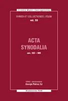Okładka: Acta Synodalia - od 553 do 600 roku