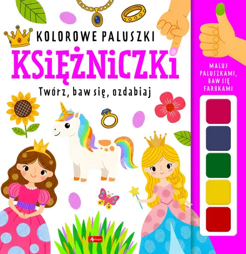Okładka: Księżniczki. Kolorowe paluszki