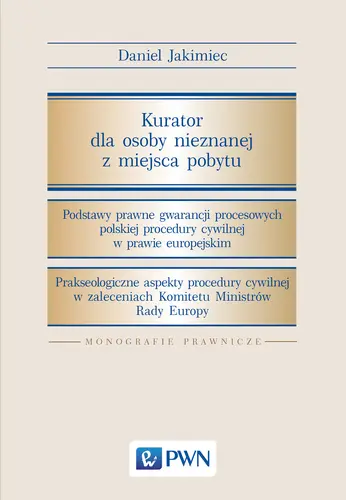 Okładka: Kurator dla osoby nieznanej z miejsca pobytu