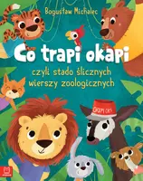 Okładka: Co trapi okapi, czyli stado ślicznych wierszy zoologicznych. Oprawa miękka