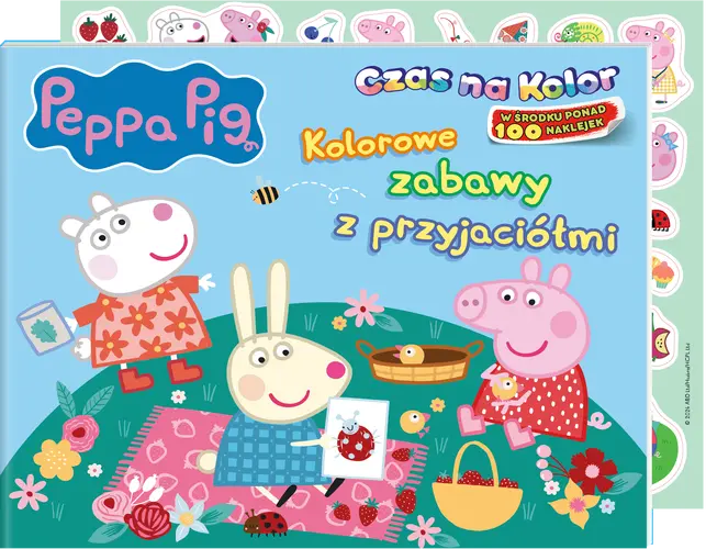 Okładka: Peppa Pig. Czas na kolor. Kolorowe zabawy z przyjaciółmi