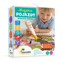 Okładka: Mówiące puzzle interaktywne "Miejskie pojazdy"