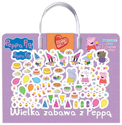 Okładka: Peppa Pig. Kocham naklejać. Wielka zabawa z Peppą.