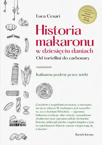 Okładka: Historia makaronu w dziesięciu daniach. Od tortellini do carbonary