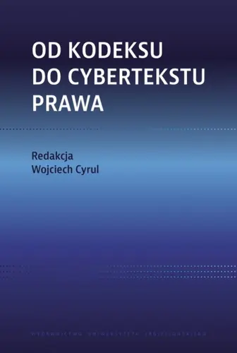Okładka: Od kodeksu do cybertekstu prawa