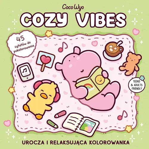 Okładka: Cozy Vibes. Urocza i relaksująca kolorowanka