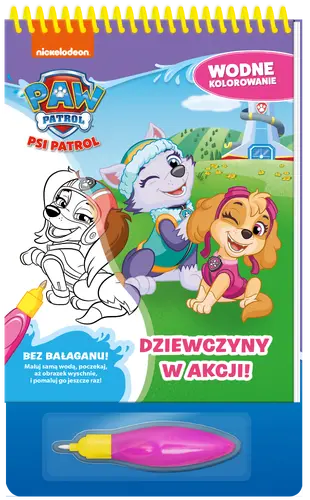 Okładka: Psi Patrol. Wodne kolorowanie 15. Dziewczyny w akcji!