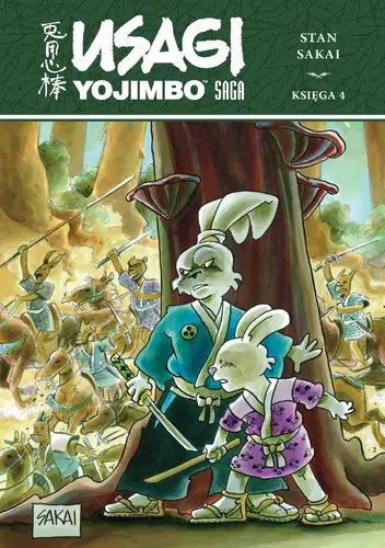 Okładka: Usagi Yojimbo Saga, księga 4