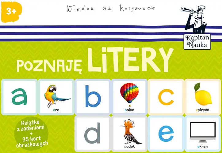 Okładka: Kapitan Nauka - Poznaję Litery