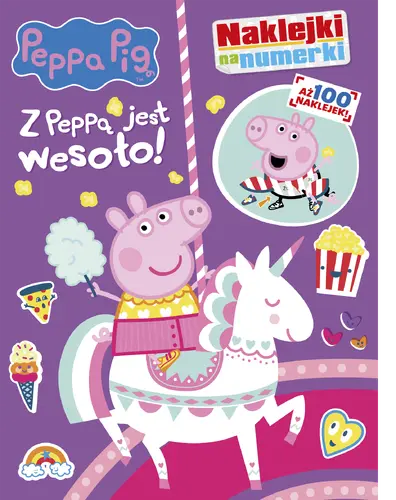 Okładka: Peppa Pig. Naklejki na numerki. Z Peppą jest wesoło!