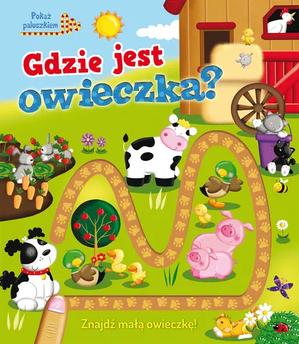 Okładka: Gdzie jest owieczka? Pokaż paluszkiem.