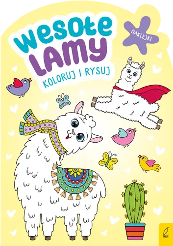 Okładka: Koloruj i rysuj. Wesołe lamy