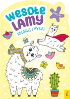 Okładka: Koloruj i rysuj. Wesołe lamy