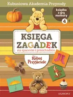 Okładka: Księga zagadek. Na spacerze i przechadzce. Kubuś Puchatek.