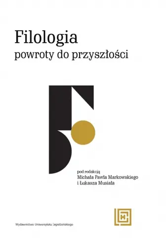 Okładka: Filologia: powroty do przyszłości