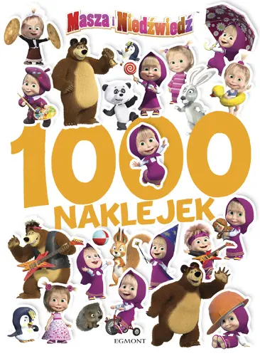 Okładka: Masza i Niedźwiedź. 1000 naklejek
