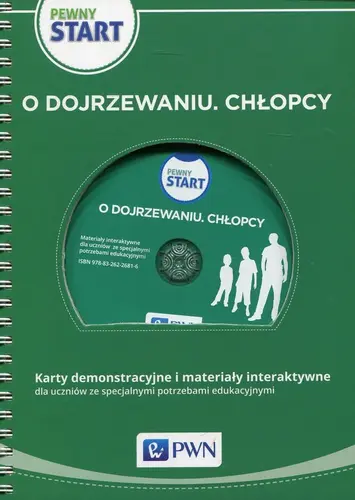 Okładka: Pewny start O dojrzewaniu Chłopcy Karty demonstracyjne i materiały interaktywne + CD