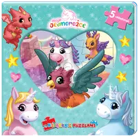 Okładka: Moje Jednorożce. Książka z puzzlami