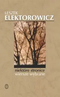 Okładka: Niektóre stronice. Wiersze wybrane