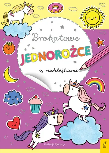 Okładka: Brokatowe jednorożce z naklejkami