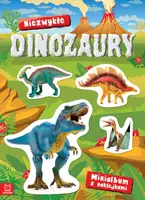Okładka: Minialbum z naklejkami. Niezwykłe dinozaury