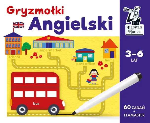 Okładka: Angielski. Gryzmołki. Kapitan Nauka