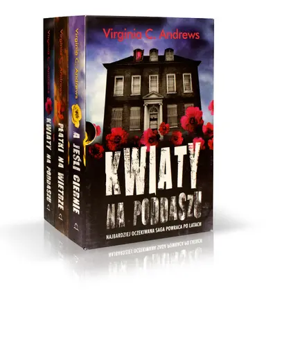 Okładka: pakiet 3 książek: Kwiaty na poddaszu, Płatki na wietrze, A jeśli ciernie