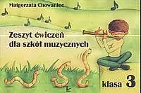 Okładka: Zeszyt ćwiczeń dla szkół muzycznych klasa 3