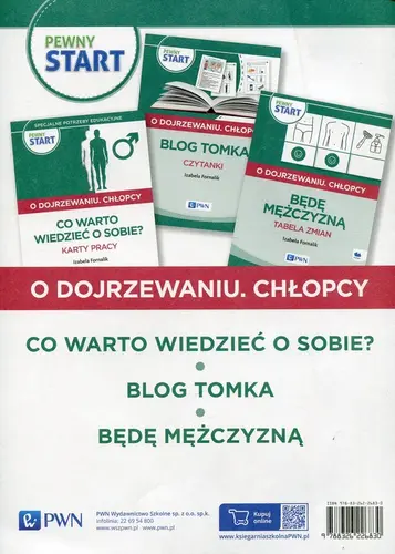 Okładka: Pewny start O dojrzewaniu Chłopcy Co warto wiedzieć o sobie? / Blog Tomka / Będę mężczyzną