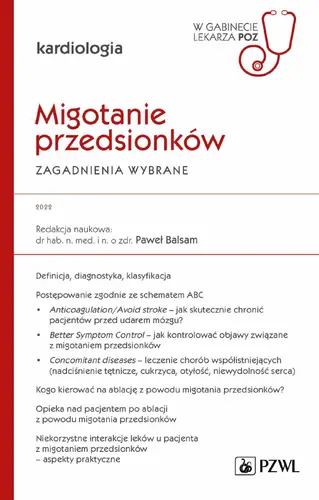 Okładka: Migotanie przedsionków. Zagadnienia wybrane