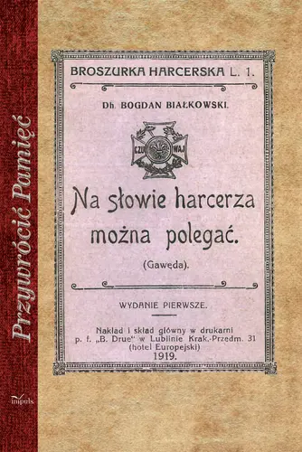 Okładka: Na słowie harcerza można polegać