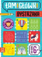 Okładka: Łamigłówki bystrzaka. Książeczka z małpką. Dla dzieci 6+